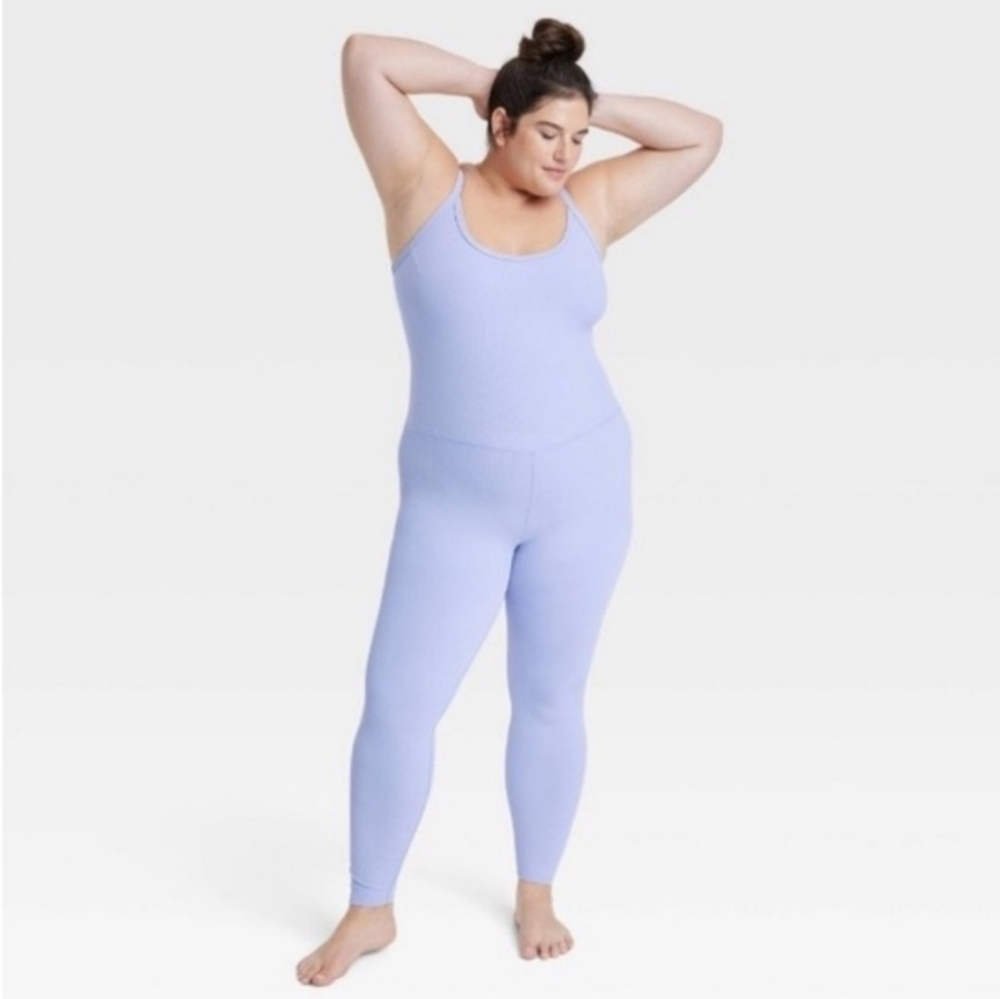 All in Motion Lavender Full Length Bodysuit Size 1X NWT - Picture 8 of 9